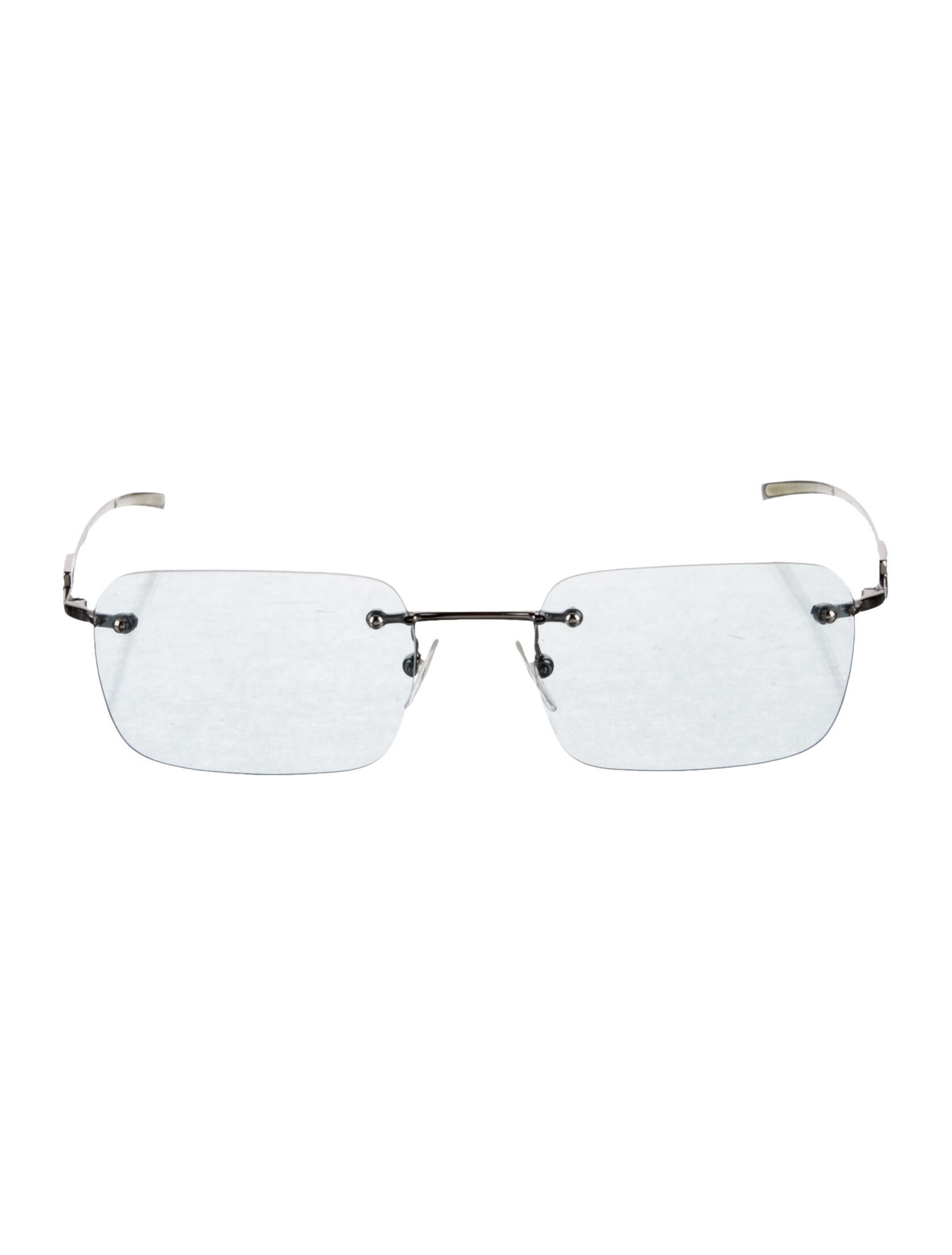 Gucci Square Clear Sunglasses