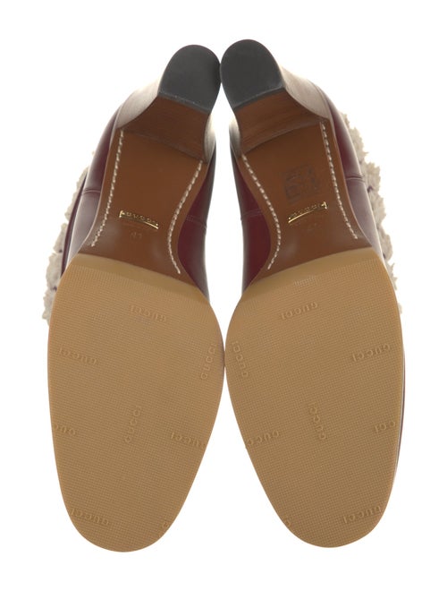 Gucci Leather Printed Lace-Up Boots