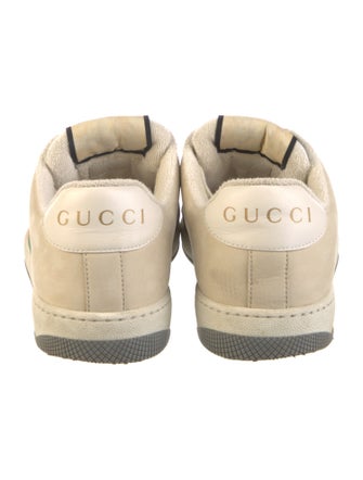 Gucci Web Accent Leather Sneakers