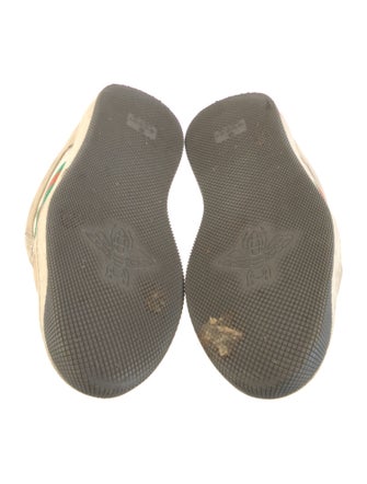 Gucci Web Accent Leather Sneakers