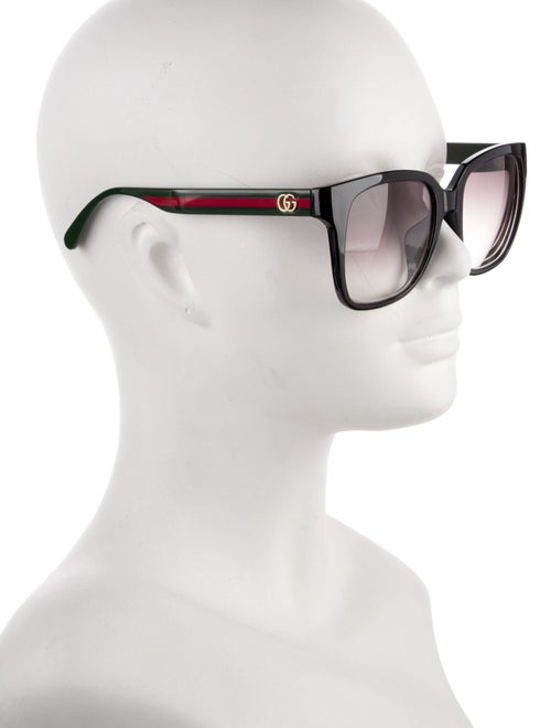 Gucci Web Accent Square Eyeglasses