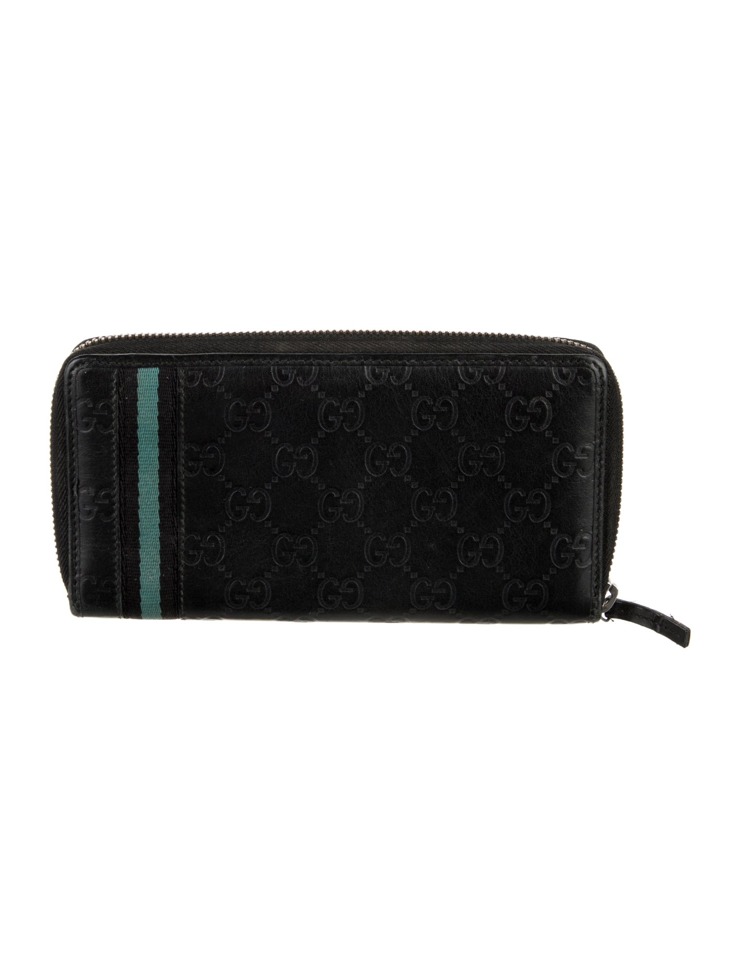 Gucci Gucci GG Signature Printed Continental Wallet Web Accent Continental Wallet