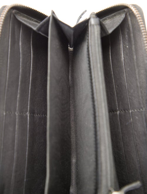 Gucci Gucci GG Signature Printed Continental Wallet Web Accent Continental Wallet