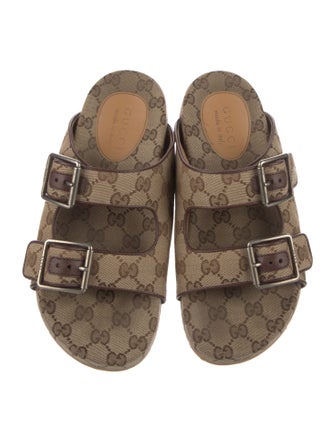 Gucci GG Canvas Canvas Slides