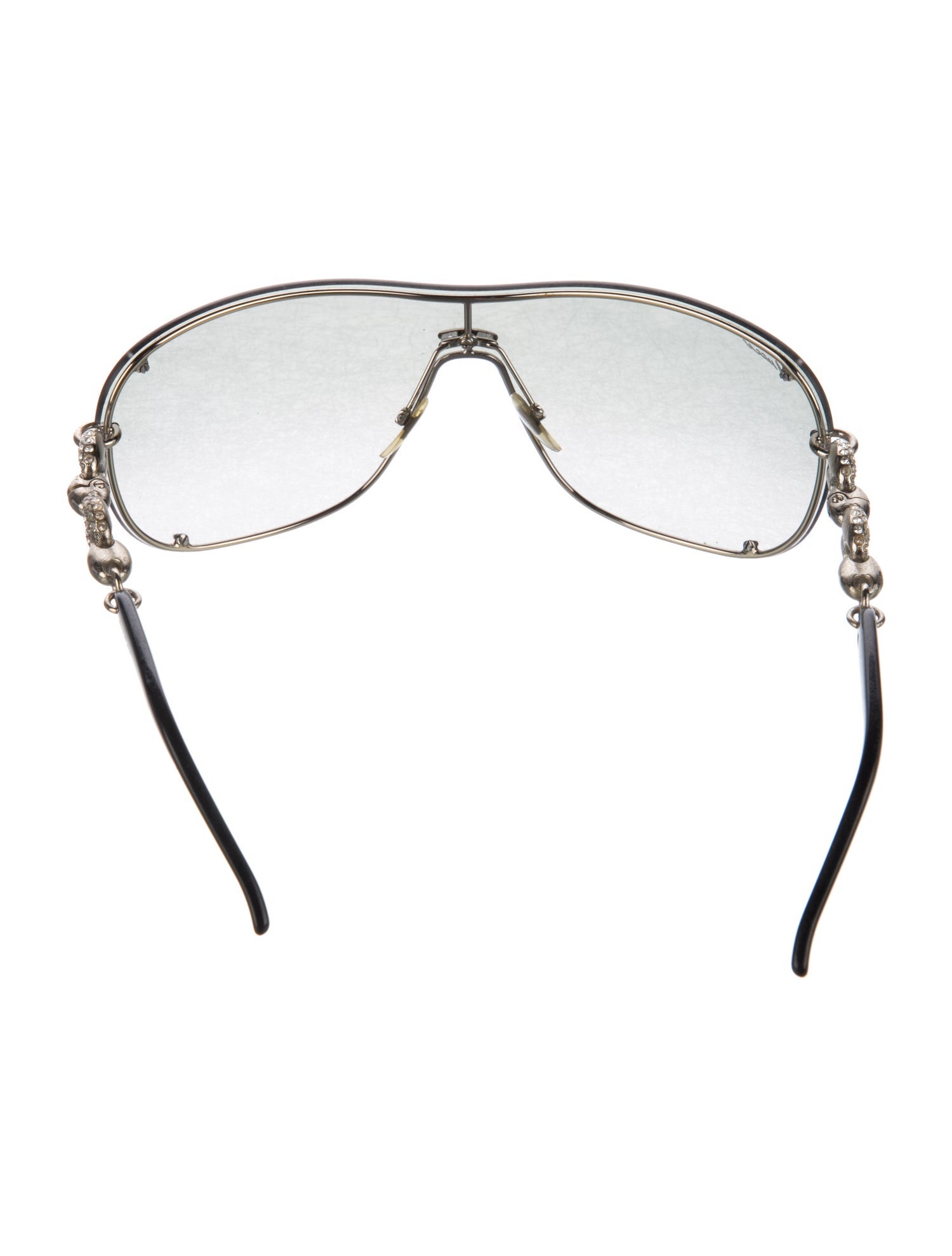 Gucci Marina Chain Accent Shield Sunglasses