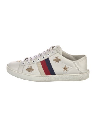Gucci Sylvie Web Accent Leather Sneakers