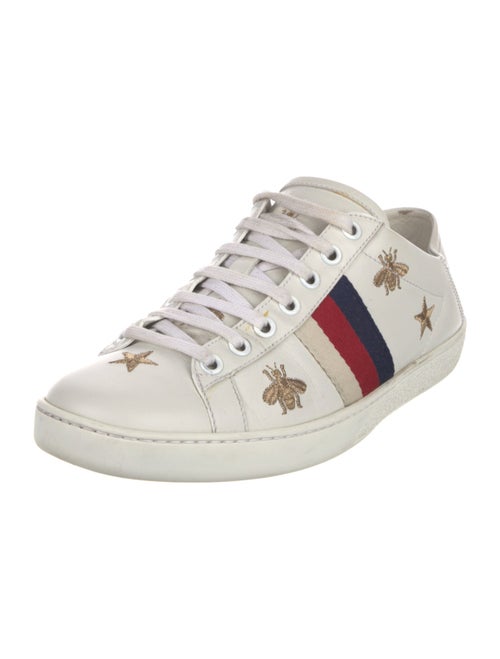 Gucci Sylvie Web Accent Leather Sneakers