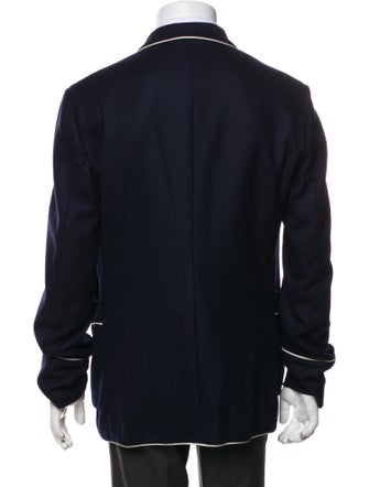 Gucci Tiger Head Accent Cashmere Blazer