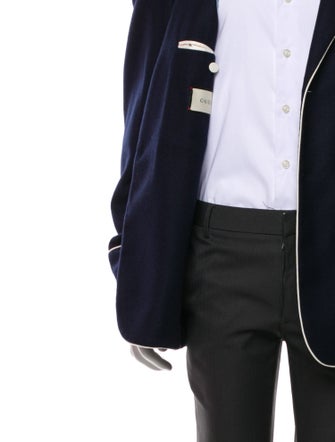 Gucci Tiger Head Accent Cashmere Blazer