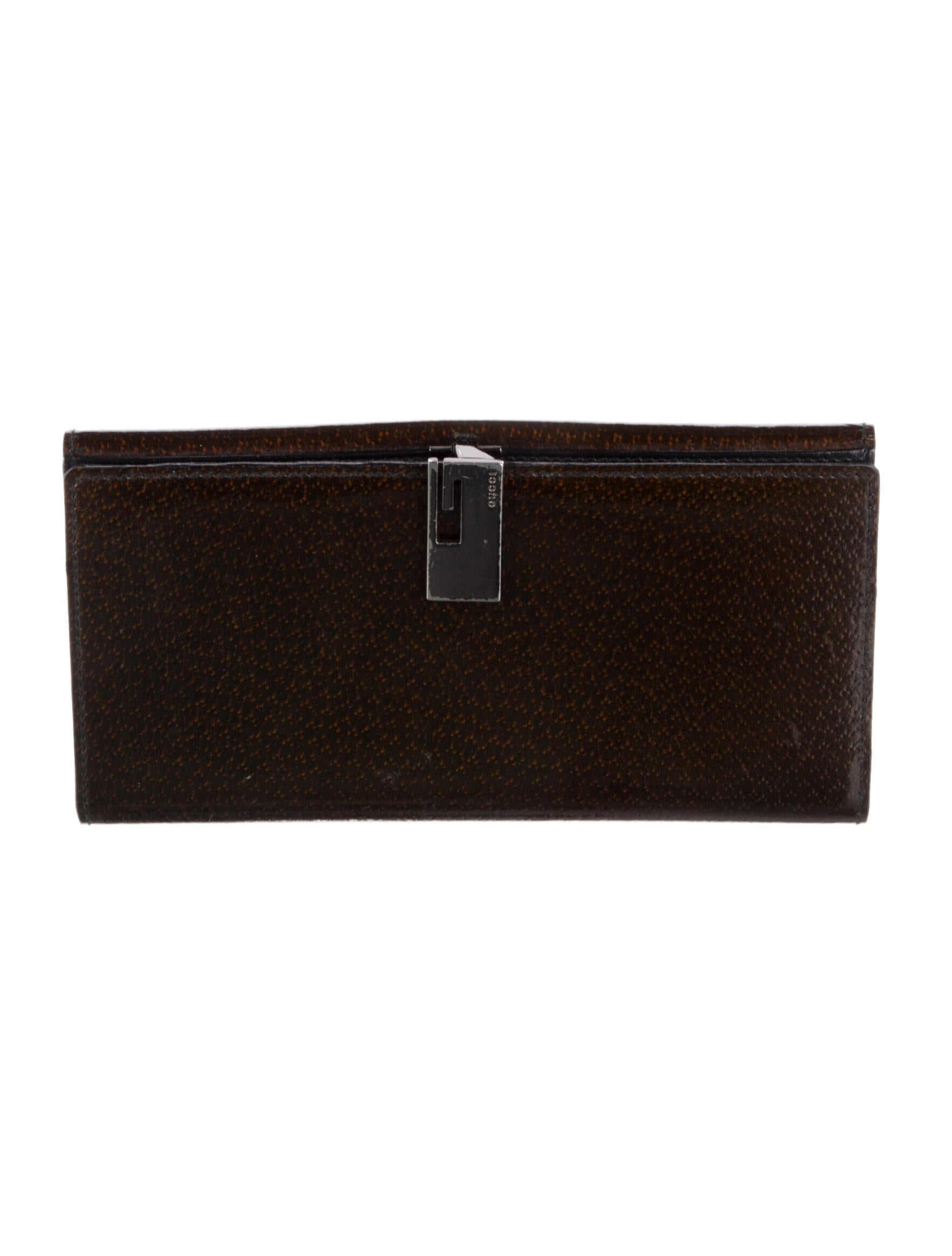 Gucci Vintage Patent Leather Continental Wallet