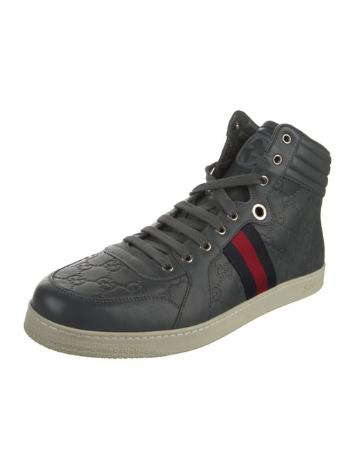 Gucci Sylvie Web Accent Leather Sneakers