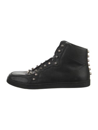 Gucci Leather Studded Accents Sneakers