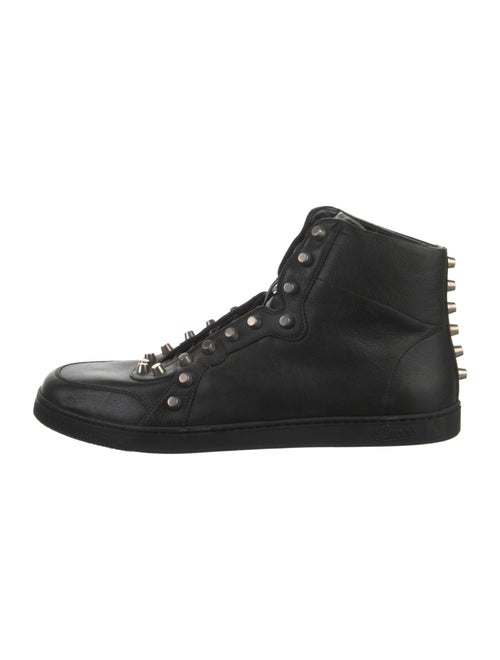 Gucci Leather Studded Accents Sneakers