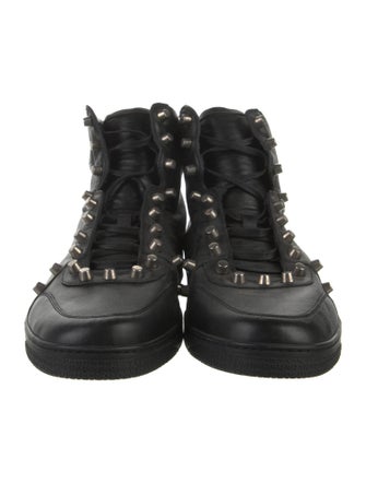 Gucci Leather Studded Accents Sneakers