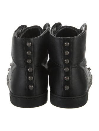 Gucci Leather Studded Accents Sneakers