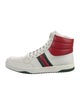 Gucci Web Accent Leather Sneakers