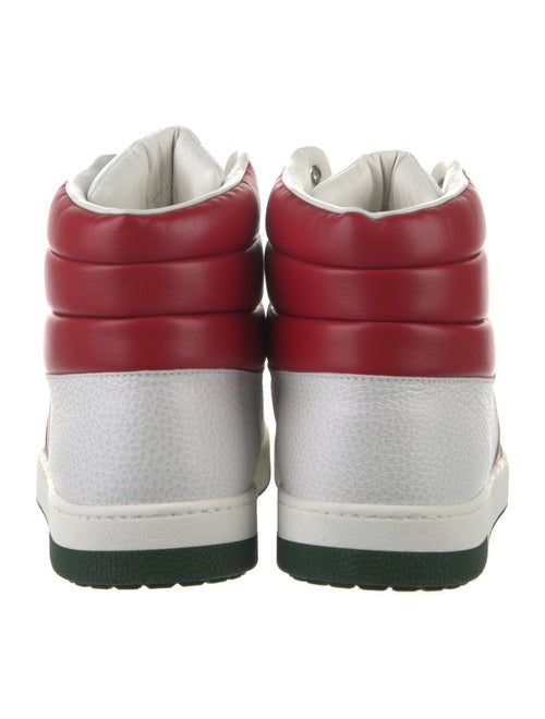Gucci Web Accent Leather Sneakers