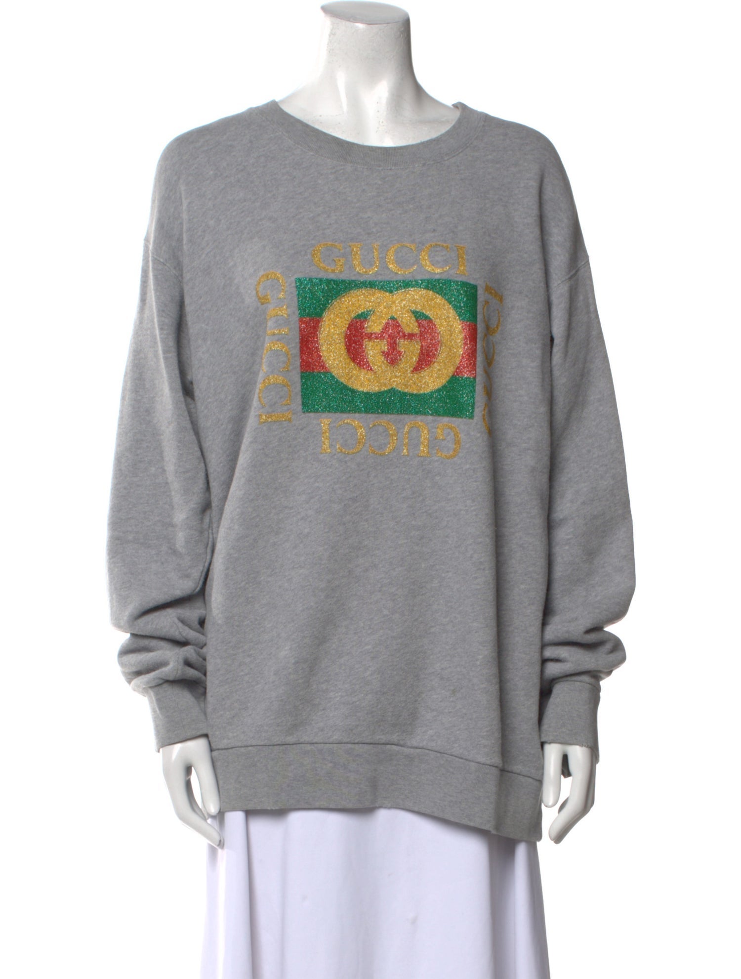 Gucci Graphic Print Crew Neck Sweatshirt