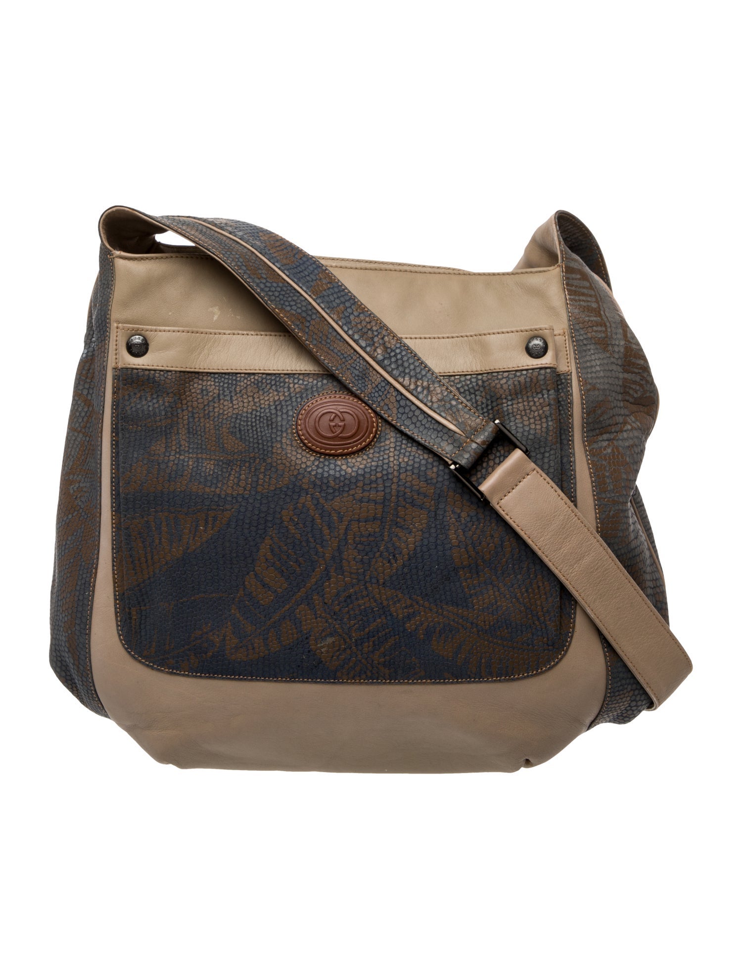 Gucci Leather Messenger Bag