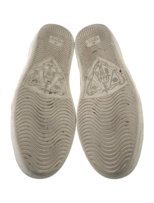 Gucci Web Accent Leather Sneakers