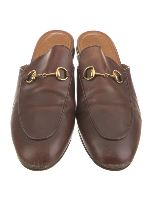 Gucci Horsebit Accent Leather Mules