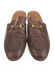 Gucci Horsebit Accent Leather Mules