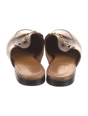 Gucci Horsebit Accent Leather Mules