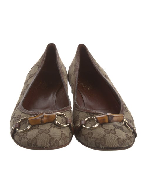 Gucci GG Canvas Canvas Ballet Flats