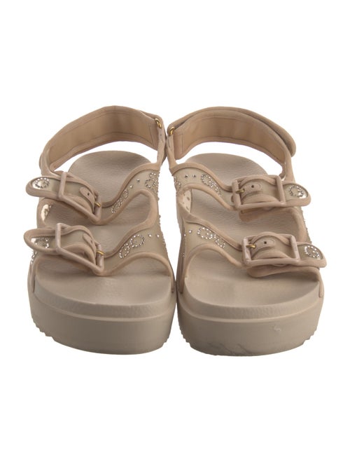 Gucci GG Logo Rubber Slingback Sandals