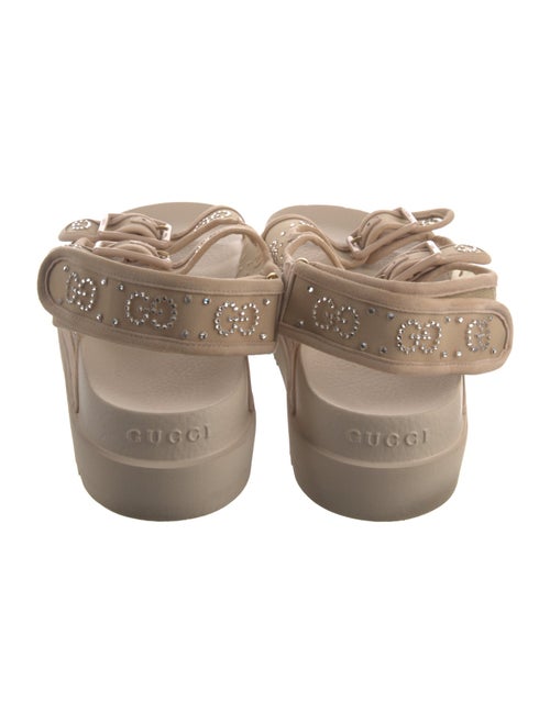 Gucci GG Logo Rubber Slingback Sandals