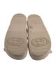 Gucci GG Logo Rubber Slingback Sandals