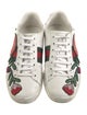 Gucci Web Accent Leather Sneakers