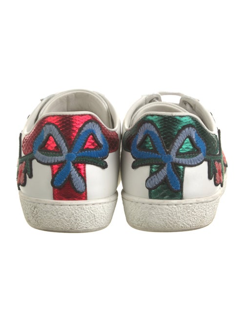 Gucci Web Accent Leather Sneakers