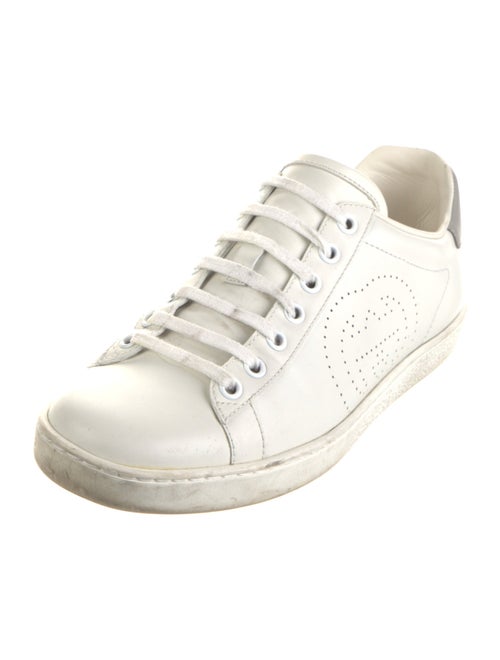 Gucci Interlocking G Logo Leather Sneakers