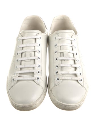 Gucci Interlocking G Logo Leather Sneakers