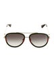 Gucci Web Accent Aviator Sunglasses
