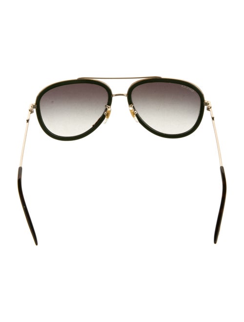 Gucci Web Accent Aviator Sunglasses
