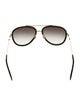 Gucci Web Accent Aviator Sunglasses