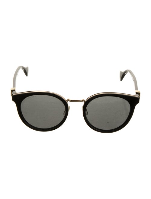 Gucci Double G Logo Round Sunglasses