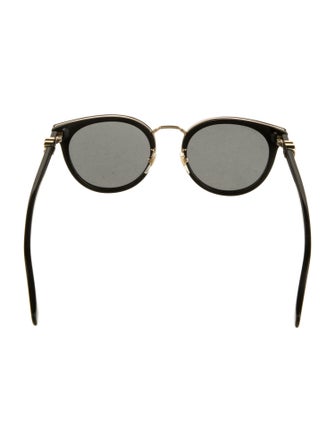 Gucci Double G Logo Round Sunglasses