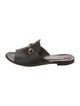 Gucci Horsebit Accent Leather Slides