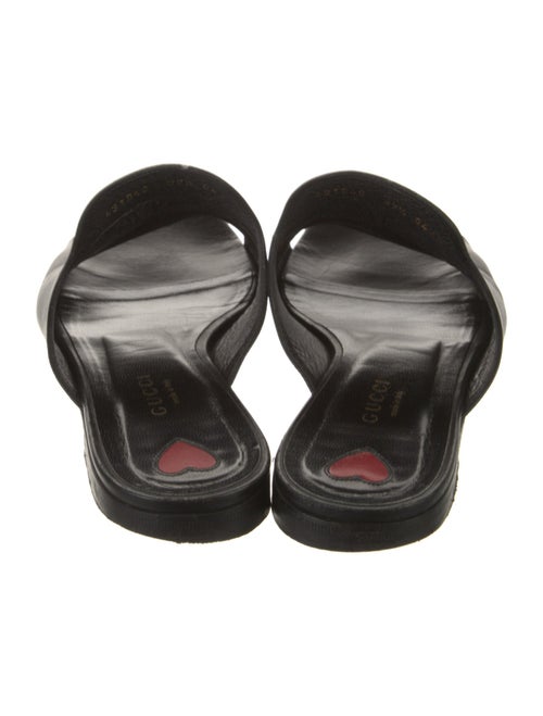 Gucci Horsebit Accent Leather Slides