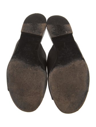 Gucci Horsebit Accent Leather Slides