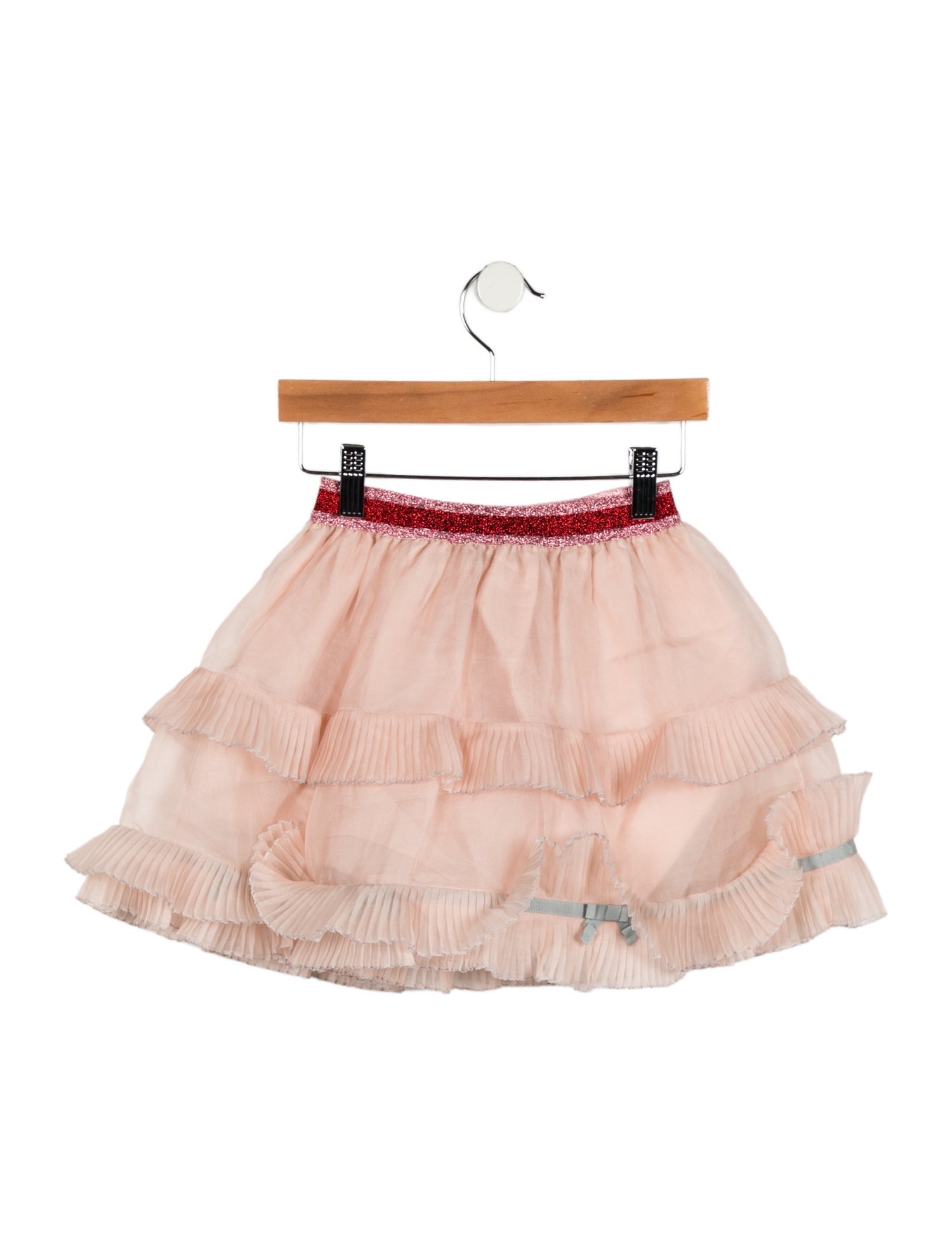 Gucci Girls' Silk Pleated Skirt