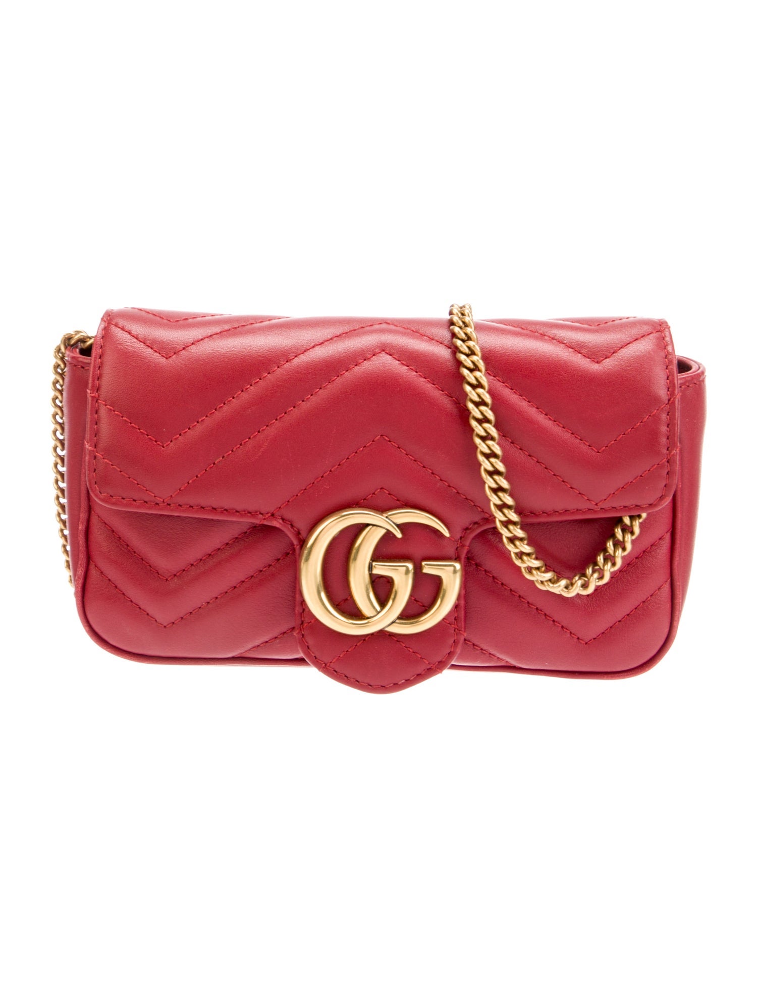 Gucci Leather Marmont Super Mini