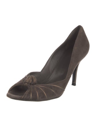 Gucci Suede D'Orsay Pumps