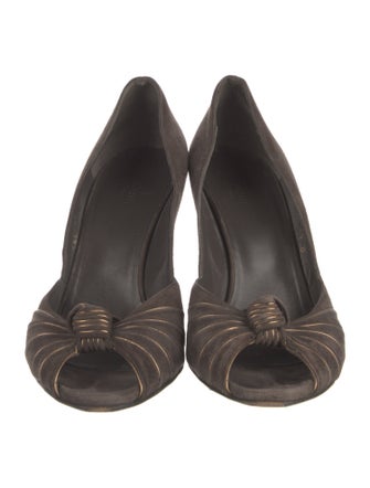 Gucci Suede D'Orsay Pumps