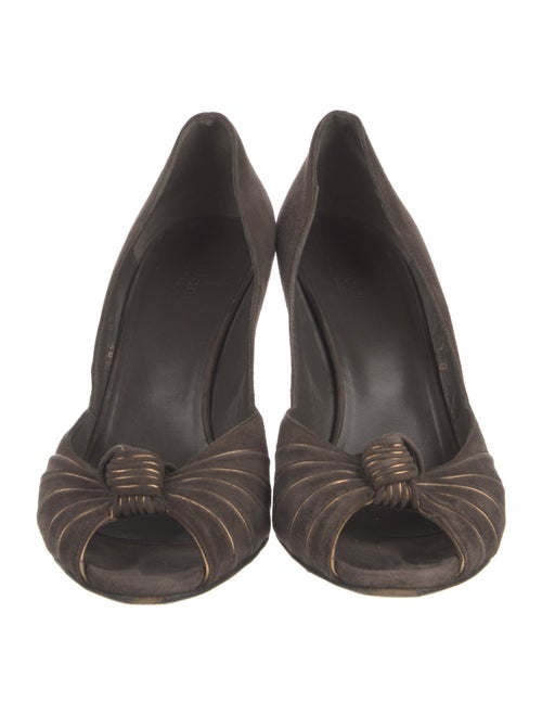 Gucci Suede D'Orsay Pumps