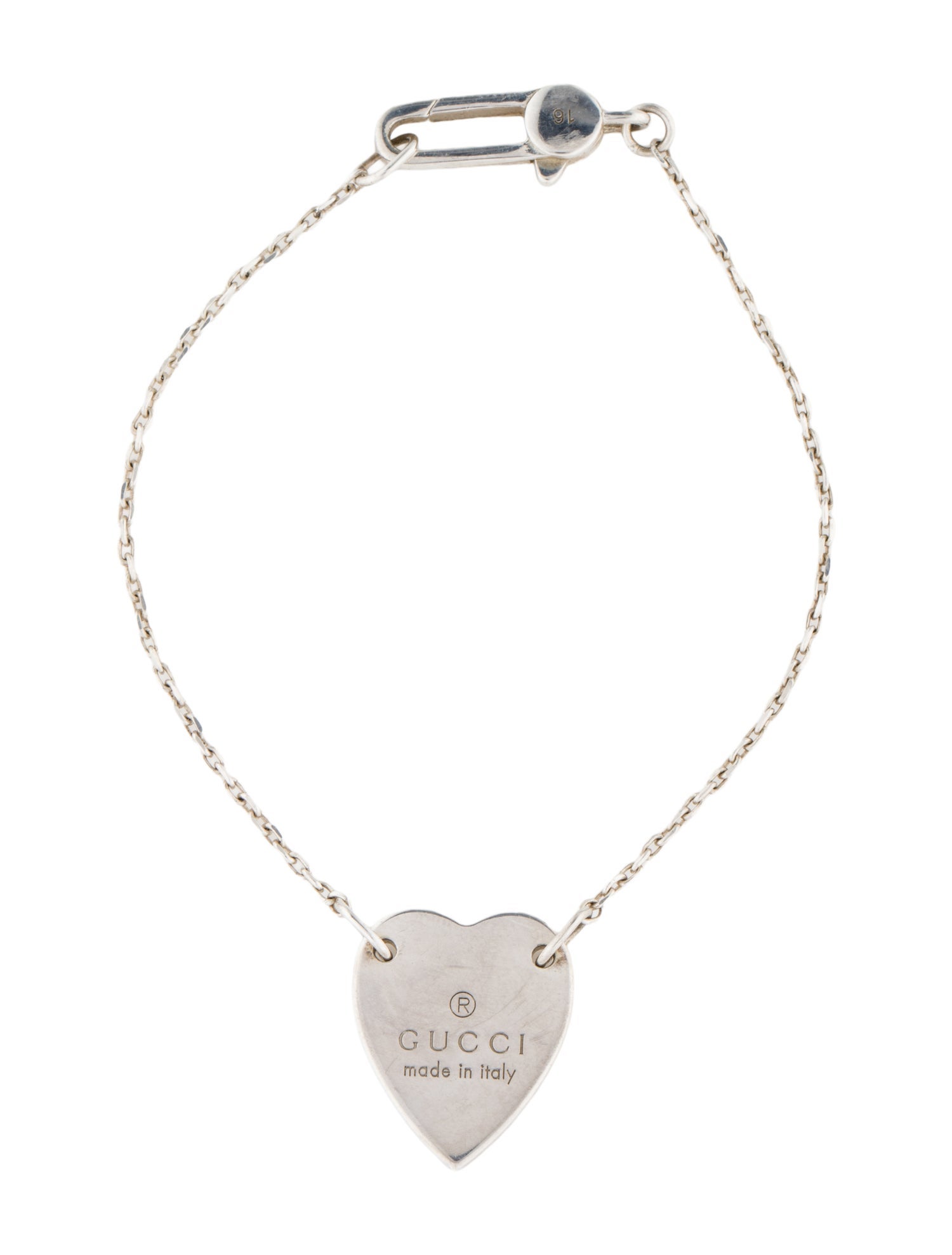 Gucci Trademark Heart Station Bracelet