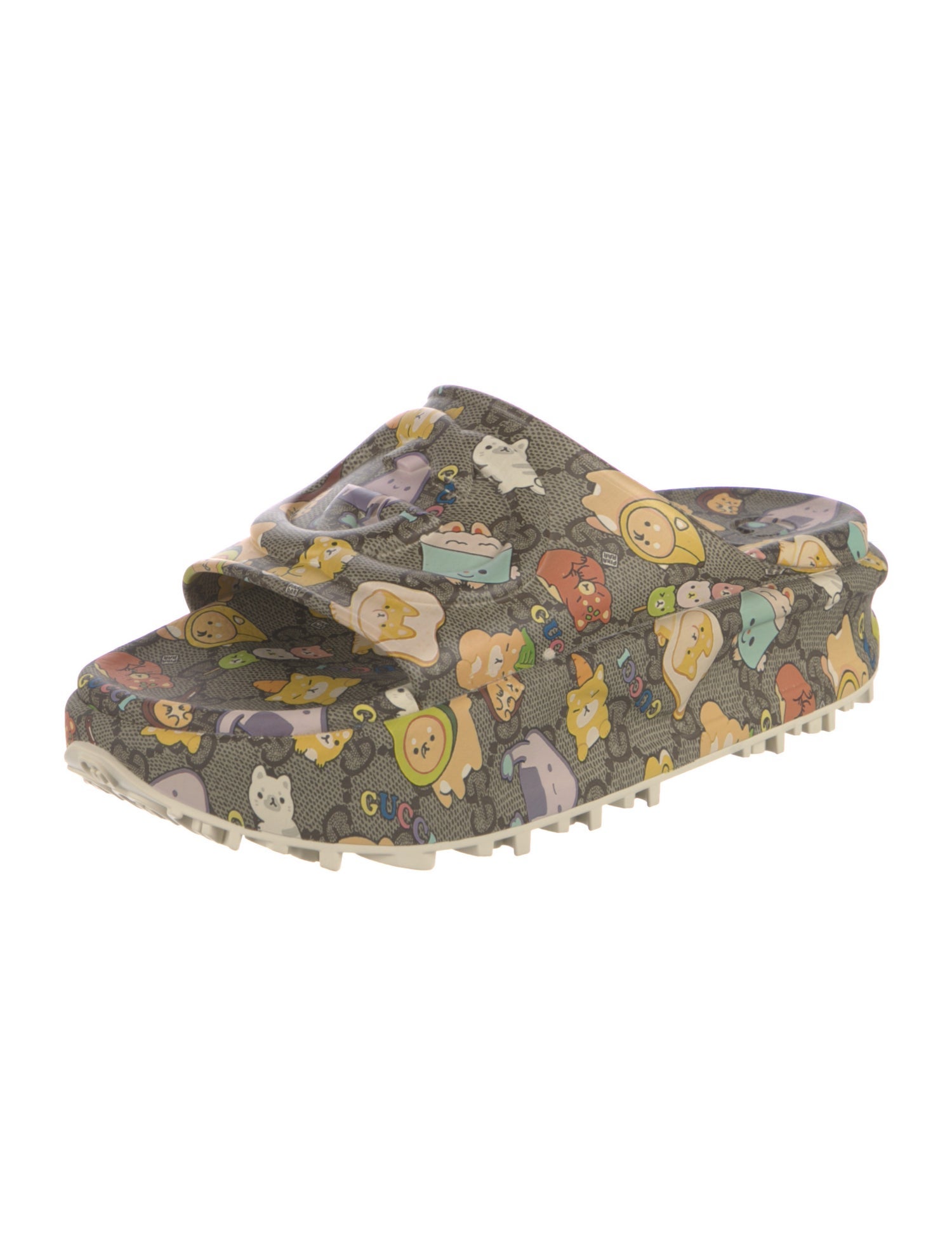 Gucci Pikarar x Gucci Wmns Slide Sandal 'GG Animal Print' GG Logo Slides